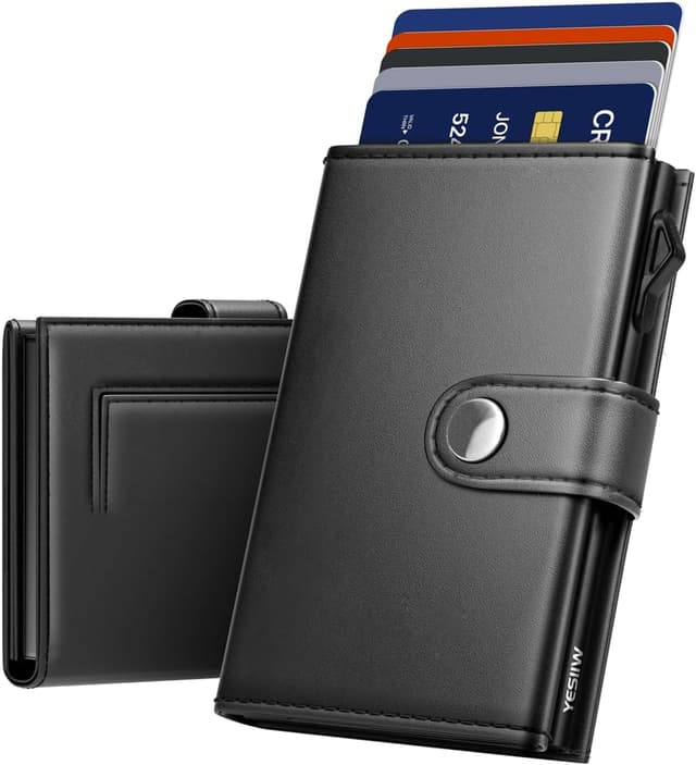 Detalle de YESIIW minimalist RFID wallet holder 9 cards