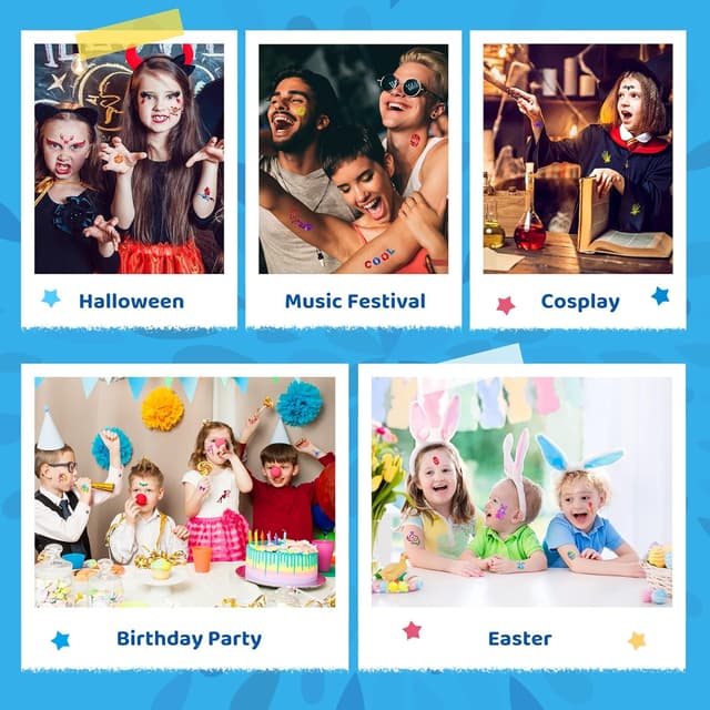 Thumbnail 5 de Bledras Glitzer Tattoo Set Kinder 30 Farben