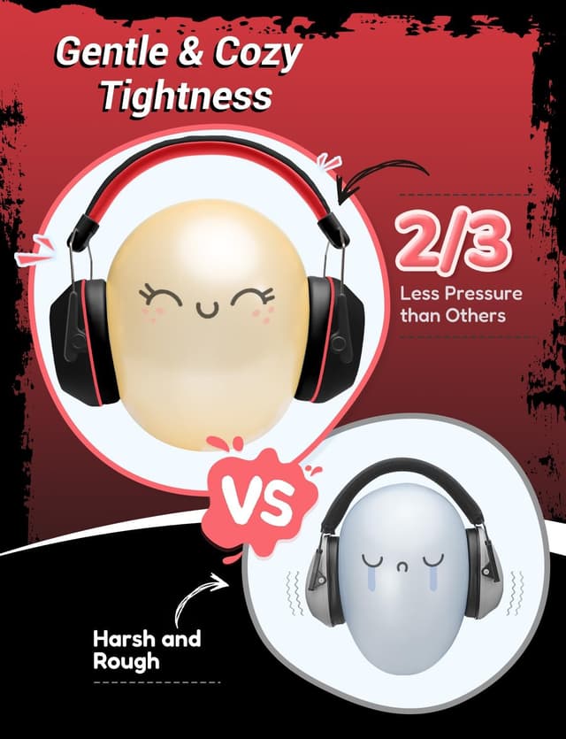 Detalle de iClever Ear Defenders Children noise protection SNR 29dB