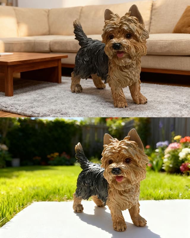 Thumbnail 6 de WANLIAN Yorkshire Terrier Statue 7.87"