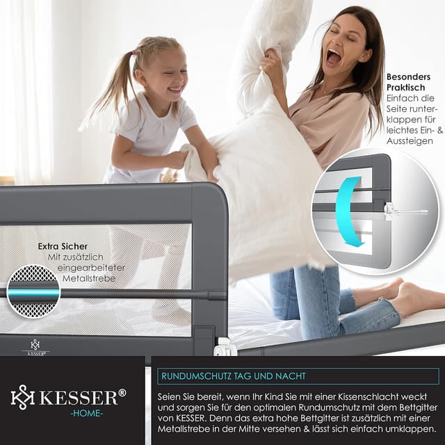 Thumbnail 4 de KESSER Bettgitter 150 cm 42 cm Höhe