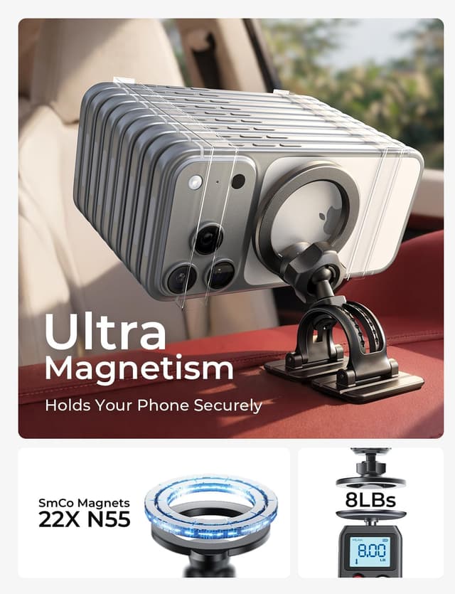 Detalle de LISEN MagSafe Car Mount 2026 for iPhone