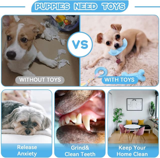 Detalle 2 de Puppy chew toys 6 pack for teething