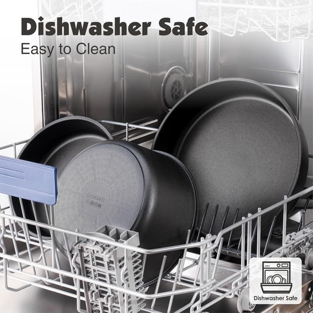 Detalle de SENSARTE Topfsets Pfannenset 24-teiliges Antihaft-Kochgeschirr mit abnehmbaren Griffen