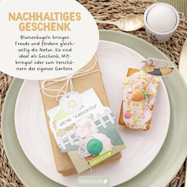 Thumbnail 4 de Papierdrachen Blumenkugel Anhänger Osternwelt