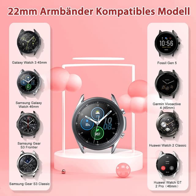 Detalle 2 de SHIJZWD Elastische Uhrenarmbänder 22 mm