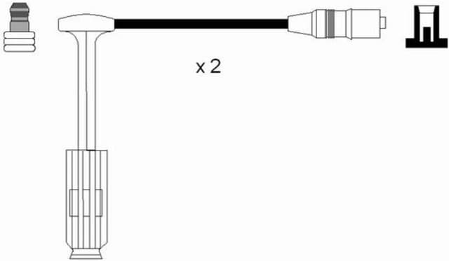 Detalle de NGK RC-MB222 0757, faisceaux d’allumage