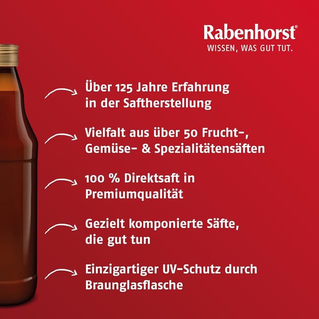 Detalle 2 de RABENHORST „Heißer Horst“ 6er Pack (6 x 700 ml) – alkoholfreies Bio-Heißgetränk mit natürlichem Vitamin C