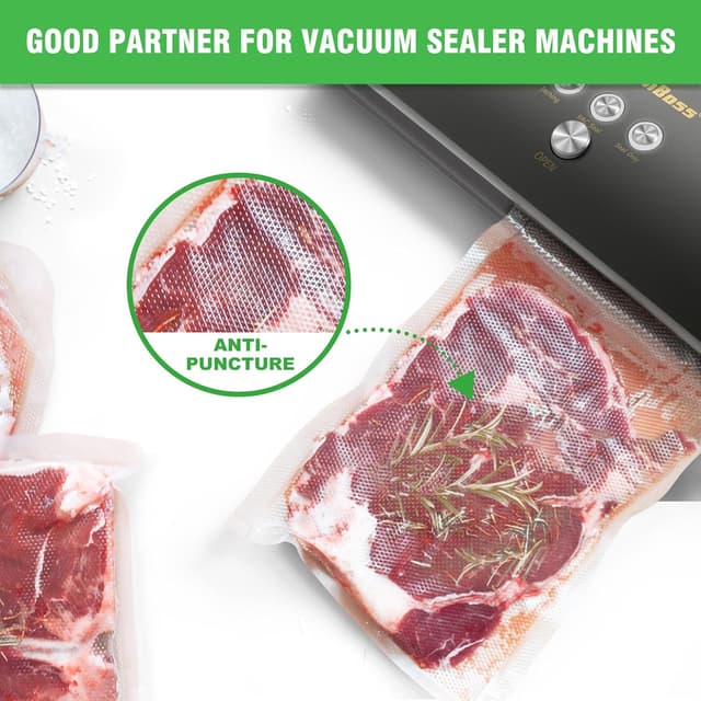 Thumbnail 2 de KitchenBoss Sacchetti sottovuoto alimenti 8 rotoli 300 cm 🍱