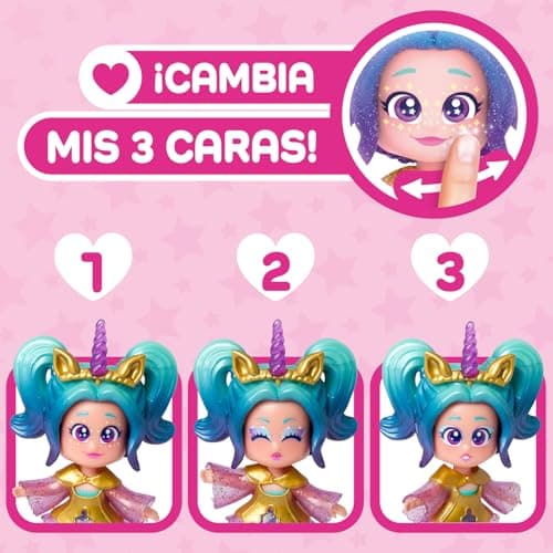 Detalle 2 de KOOKYLOOS Star Unicorn unicornio con pelo real y muñeca Aurora