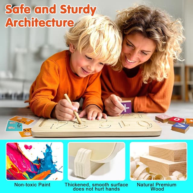 Detalle 1 de Montessori Lernspiel Zahlen ab 3 Jahre