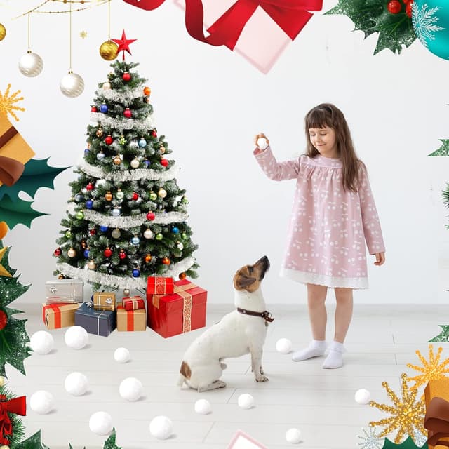 Detalle de Climfusion fake snowballs 50 pack, 3 inch