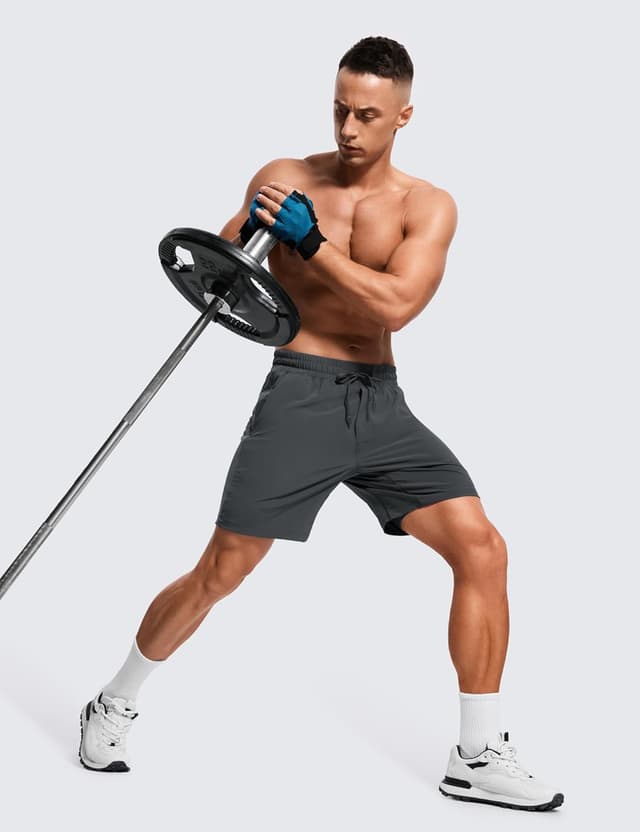 Detalle 2 de CRZ YOGA Short Running Homme avec doublure intégrée – 18 cm, gris encre L