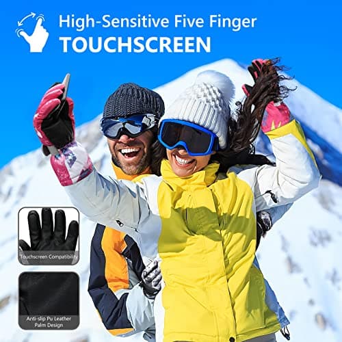 Thumbnail 7 de Ski Gloves Warmest Waterproof Snow Gloves
