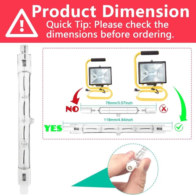 Thumbnail 1 de Givurao R7S 200W Halogenlampe 118mm