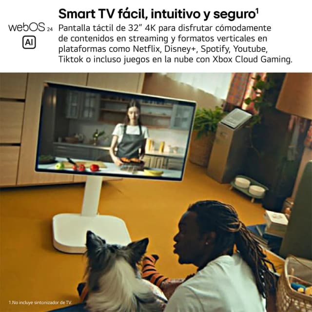 Detalle de LG Smart Monitor Swing de 31,5" (80 cm) 4K UHD táctil con webOS 24 — reacondicionado Grado B