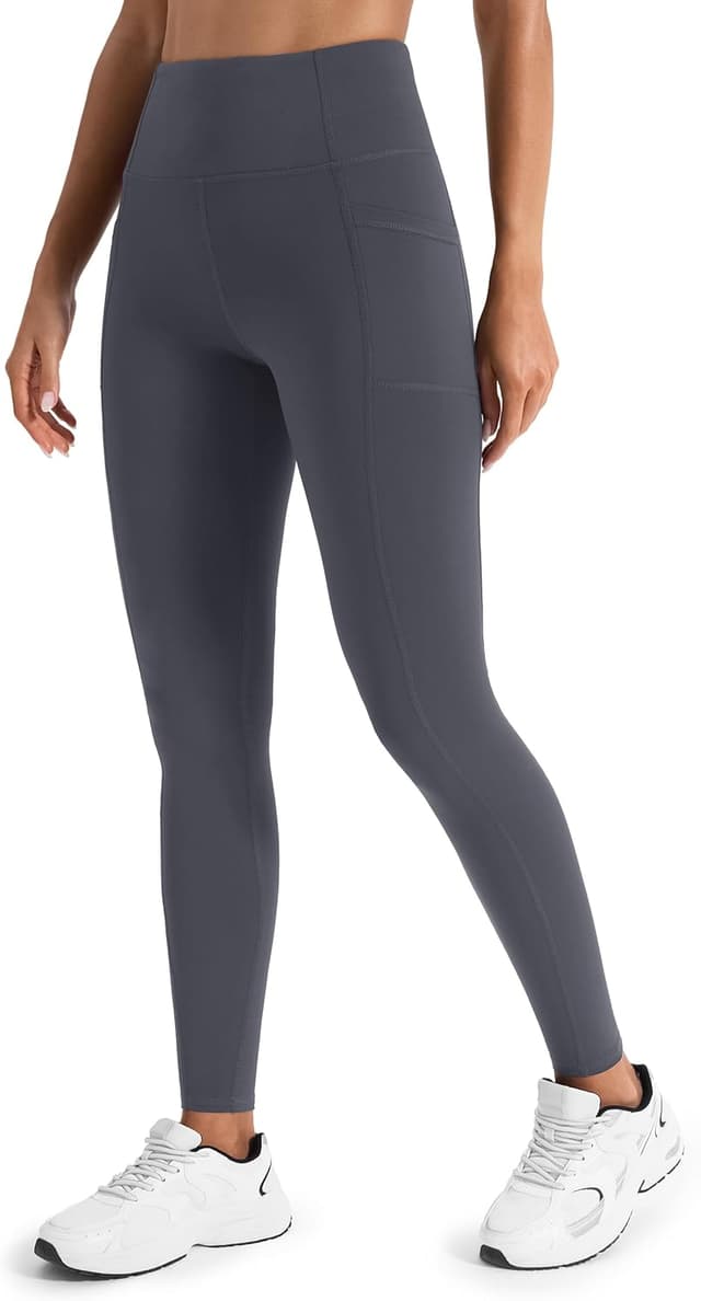 Detalle de JOYSPELS Women’s Fleece Lined Thermal Leggings with Pockets (High Waist)