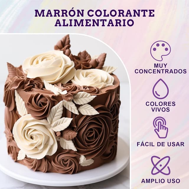 Thumbnail 2 de Colorante Alimentario Marrón - 3 Botellas de 30ml 🟤