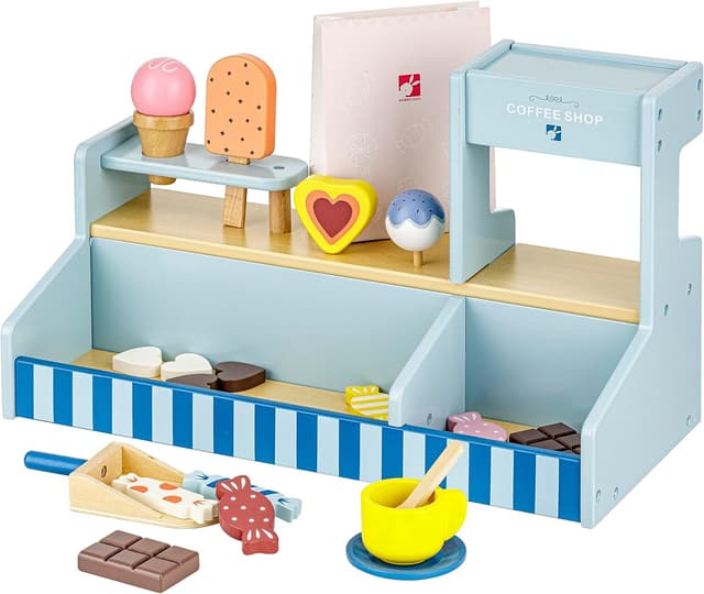 Detalle de Baroni Toys Caffetteria Montessori 41x19x25 cm