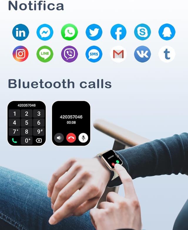 Thumbnail 1 de GRV Orologio da donna Bluetooth con 100+ modalità