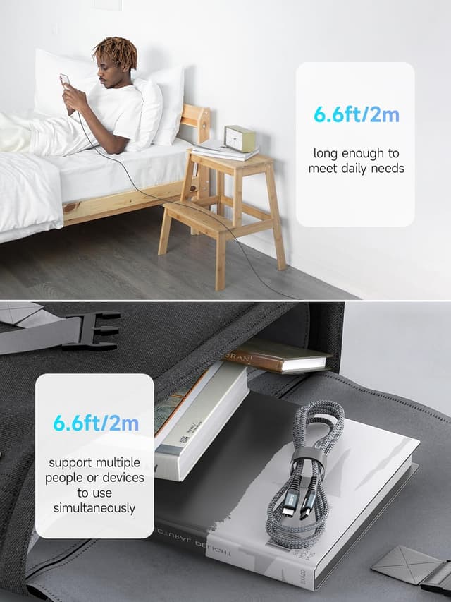 Thumbnail 6 de ZKAPOR Cavo USB C USB C 100W 2m