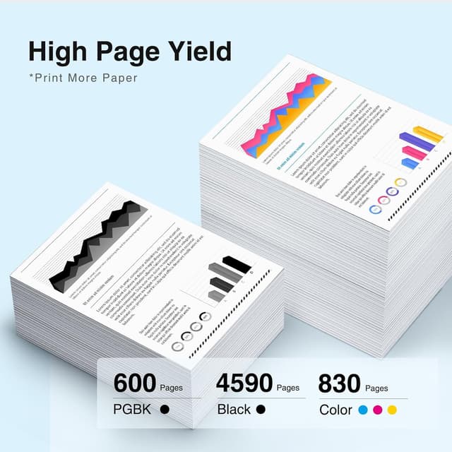 Detalle de st@r ink 581XXL 580XXL Replacement Ink Cartridges (10-Pack) for Canon PGI-580XXL / CLI-581XXL