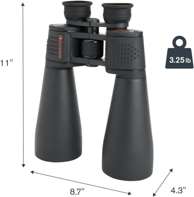 Thumbnail 6 de Celestron SkyMaster 25x70mm Porro Prism Binoculars (71008) with Multi-Coated Lenses and Carry Case
