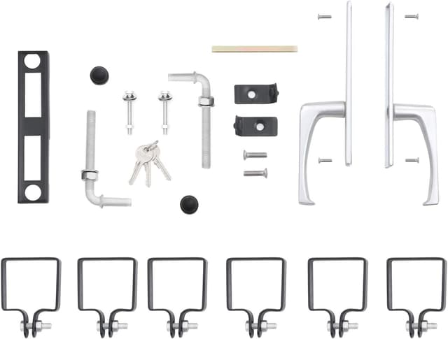 Thumbnail 6 de SONGMICS Portillon de Jardin 106 x 125 cm Maille acier