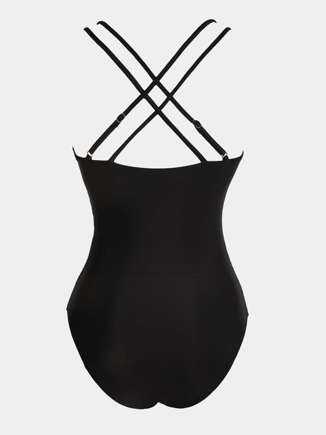 Thumbnail 6 de CUPSHE Damen Badeanzug V-Ausschnitt Netzstoff