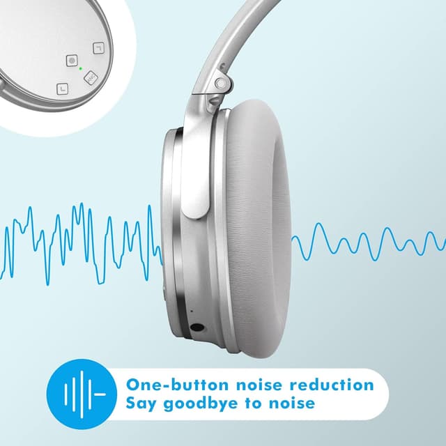 Detalle de Srhythm NC35 : casque Bluetooth sans fil V5.0 avec ANC, 50 h d’autonomie et charge rapide