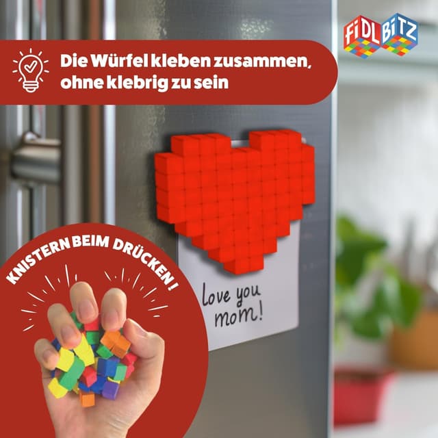 Thumbnail 6 de FIDL BITZ Deluxe Set 640 Selbstklebende Würfel