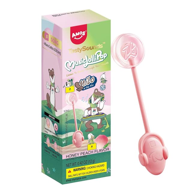 Imagen de AMOS Lutscher Audio Lollipop Pfirsich 1 PCS en OfertitasTOP
