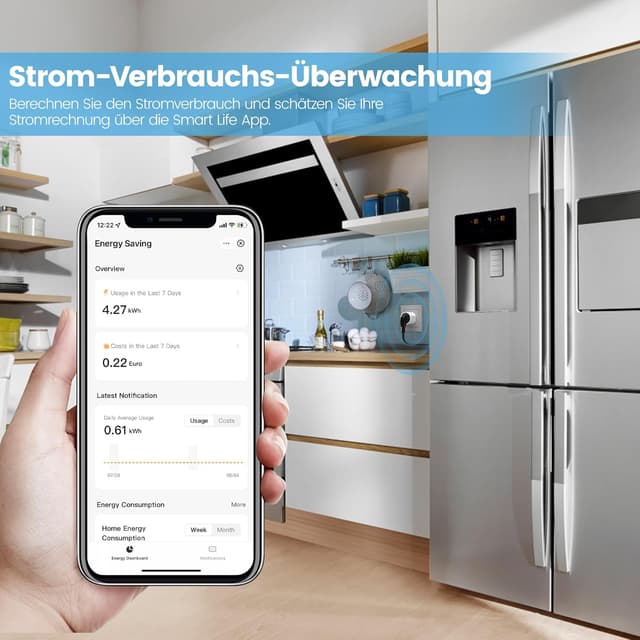 Detalle 2 de EIGHTREE Smart WLAN Steckdose 4er Pack Steckdose 🔌