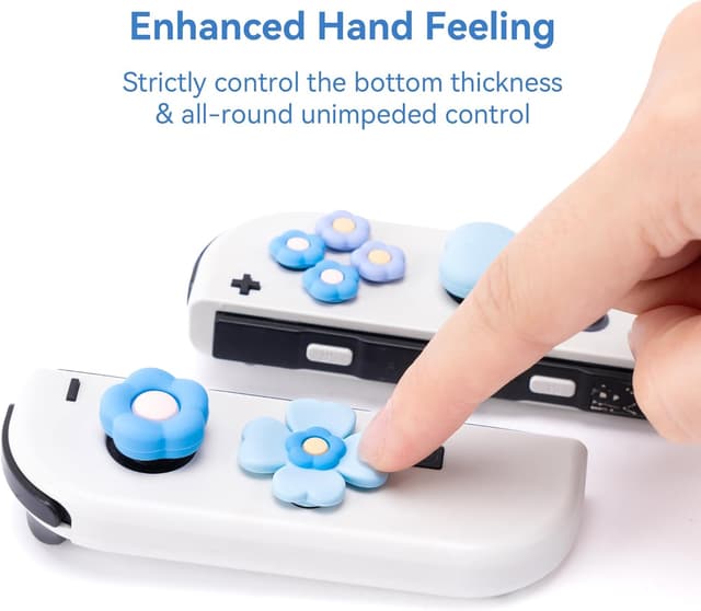 Detalle 2 de GeekShare Silikon Joystick-Kappen Set für Switch