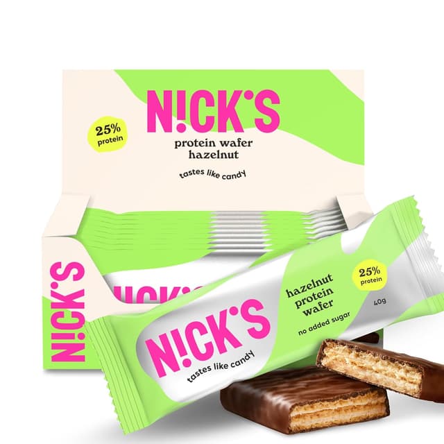 Imagen de NICKS Protein Wafer Riegel Haselnuss 203 kcal 🍫 en OfertitasTOP