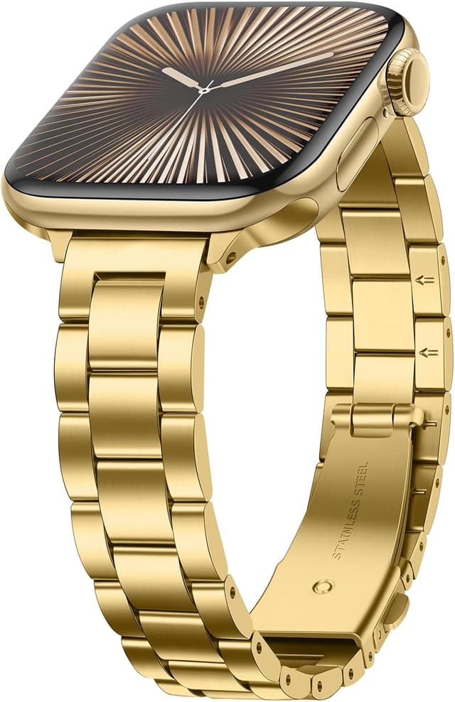 Detalle de Apple Watch strap Gold 14mm slim band