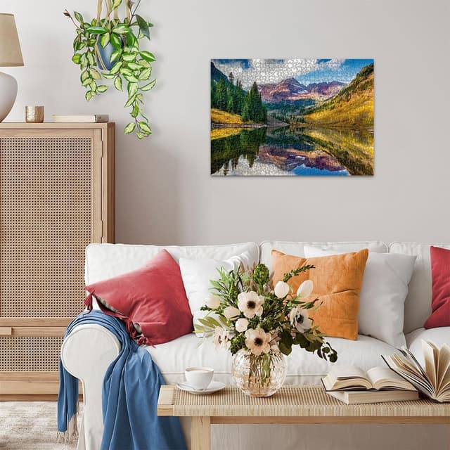 Detalle de Ravensburger Puzzle 1000 pezzi Aspen Colorado, collezione Montagne Meravigliose (70x50 cm) – puzzle per adulti +14 anni