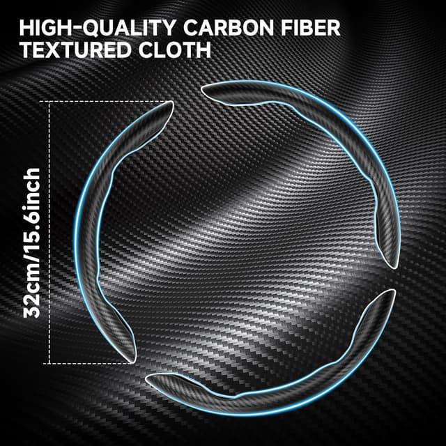 Thumbnail 3 de EINESIN 3pcs carbon fibre steering wheel cover