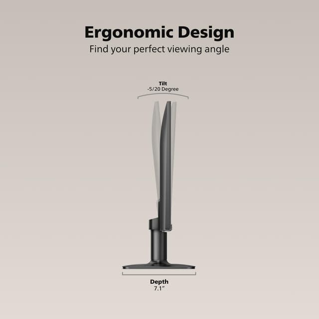 Detalle 1 de Philips 24E2N2100 24-inch IPS FHD 120Hz Gaming/Office Monitor with HDMI & VGA (Eye Care, VESA)