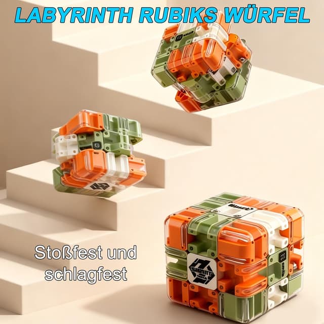 Thumbnail 2 de Large Zauberwürfel 3D Labyrinth Puzzle 8,5 cm