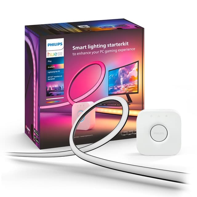 Imagen de Philips Hue Play Gradient Kit para PC 24-27' 💡 con Hue Bridge en OfertitasTOP