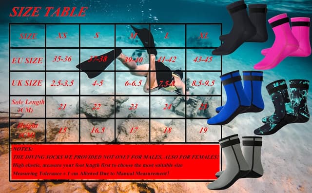 Thumbnail 2 de YDQUANI 3mm Neoprene Wetsuit Socks