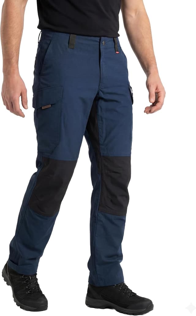 Detalle de Pantalon de marche déperlant Danish Endurance pour homme – softshell extensible pour randonnée et usage quotidien
