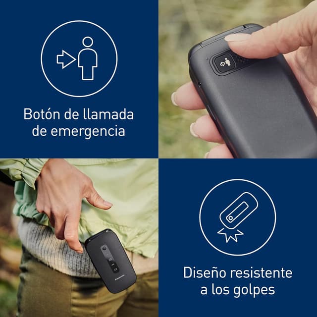 Thumbnail 5 de Panasonic KX-TU550EXB 📱 Teléfono Clamshell para Mayores 4G