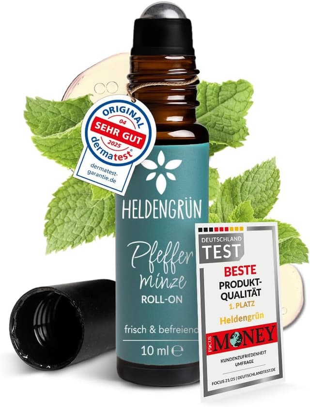 Imagen de Heldengrün BIO Roll-On Pfefferminze Kopfklar 10 ml en OfertitasTOP
