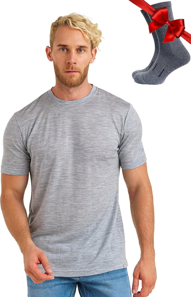 Detalle de Merino.tech Merinos Homme Tee shirt 165 g/m²