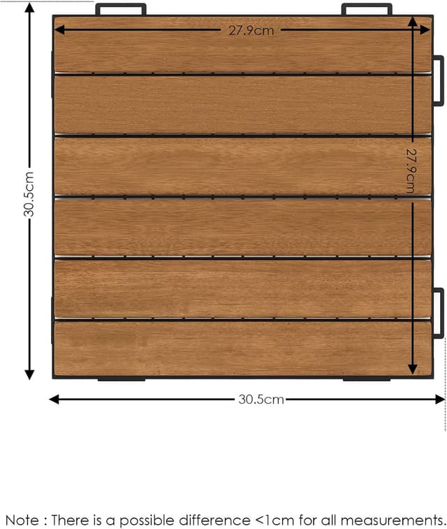 Thumbnail 1 de Furinno Tioman Interblocco piastrelle 10 pezzi