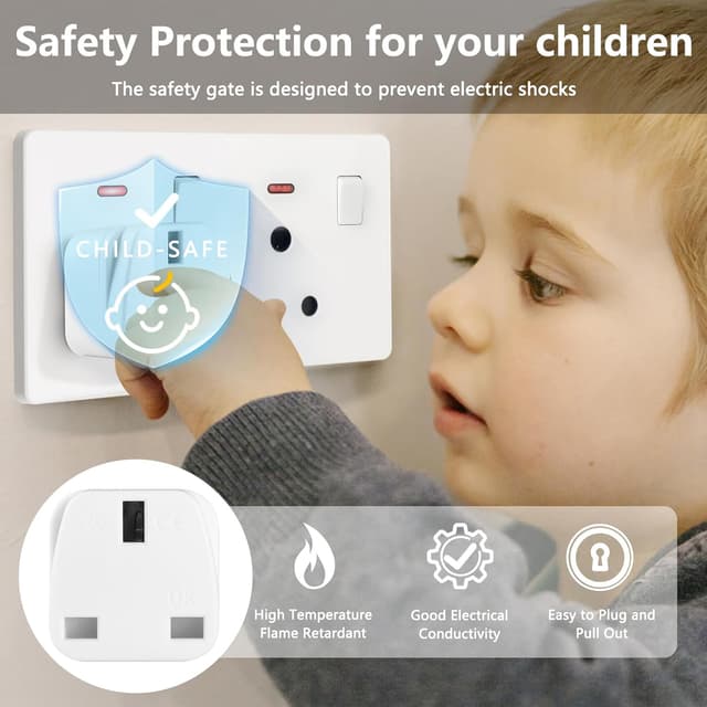 Thumbnail 6 de XGKEGS UK to India plug adapter 2 pack