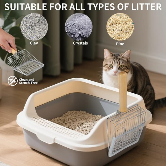 Thumbnail 6 de SereneJoy Katzenklo Set 3-teilig aus Edelstahl