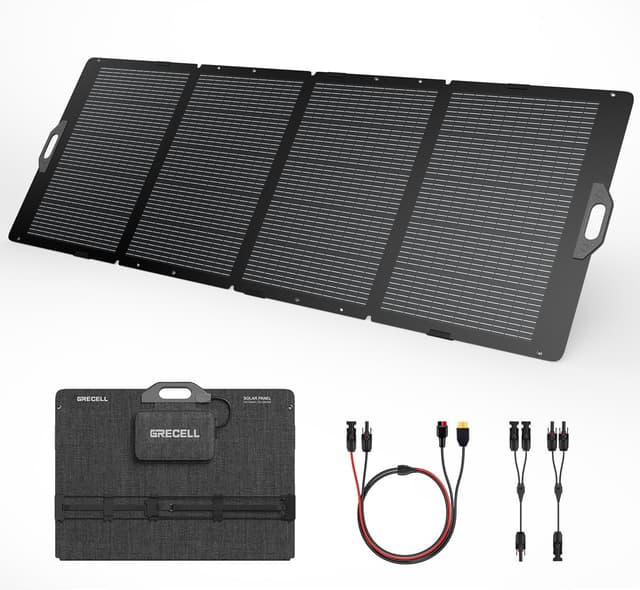Detalle 2 de GRECELL 100W Solar Panel 21.5V Portable Foldable ☀